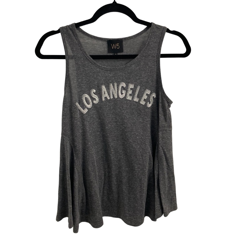 W5 Los Angeles Gray Tank Top Size S